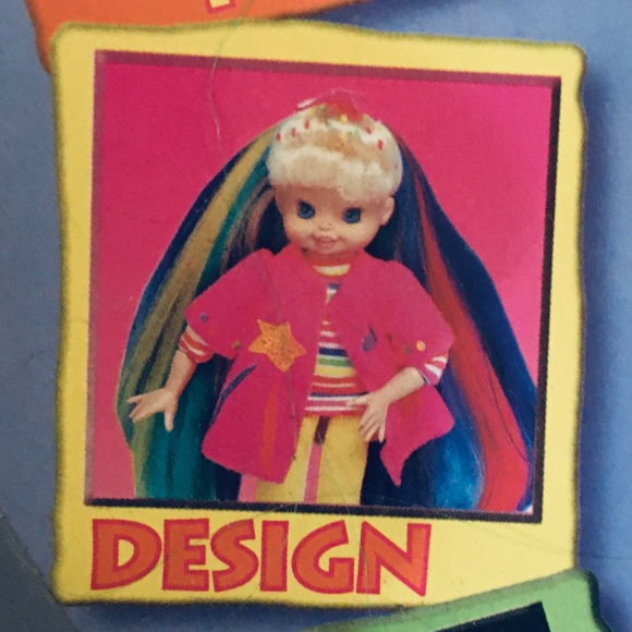 RAINBOW BRITE COLOR GLO DOLL Amber 9” Original Sealed Pack Rare - Picture 12 of 14